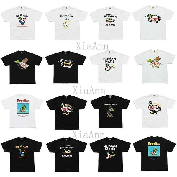 Von Menschenhand hergestelltes Designer-Mode-Klassiker-Shirt mit Cartoon-Bildern, Rundhals-T-Shirts, Tops, lässige Herren- und Damen-Sommer-High-Street-Trend-T-Shirt-Sweatshirts