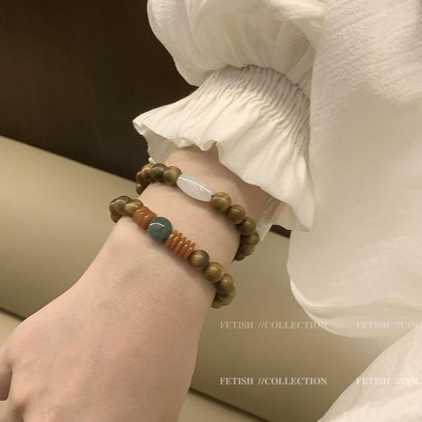 Strang 2023 Sandelholz Perlen Armband Für Frauen Männer Tibetischen Buddha Handgelenk Kette Gebet Buddhismus Schmuck Geschenk