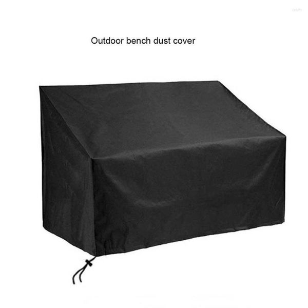 Tampas de cadeira Capa à prova de bancada à prova d'água Garden de mobília para uso pesado sofá Black Oxford Fabric Lawn Protector