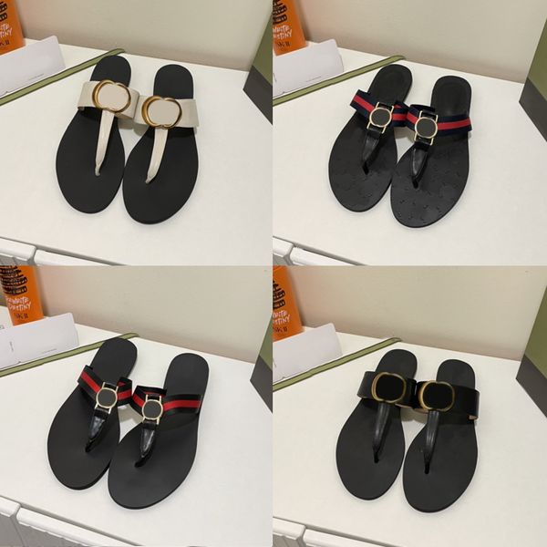 New Women Slippers Designer Classic Slipper Earch Bottoms Flip Flops Mulheres sandálias de luxo Moda causal Flip de tamanho grande