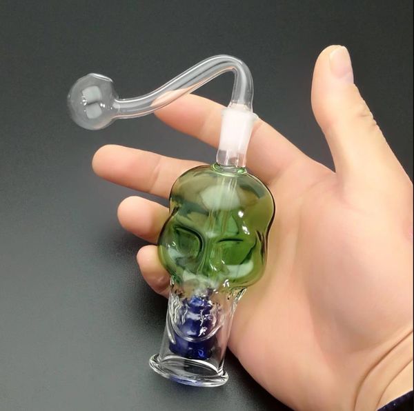 Shisha-Rauchpfeife Bunte klassische Bong Farbige Skelettglas-Wasserflasche