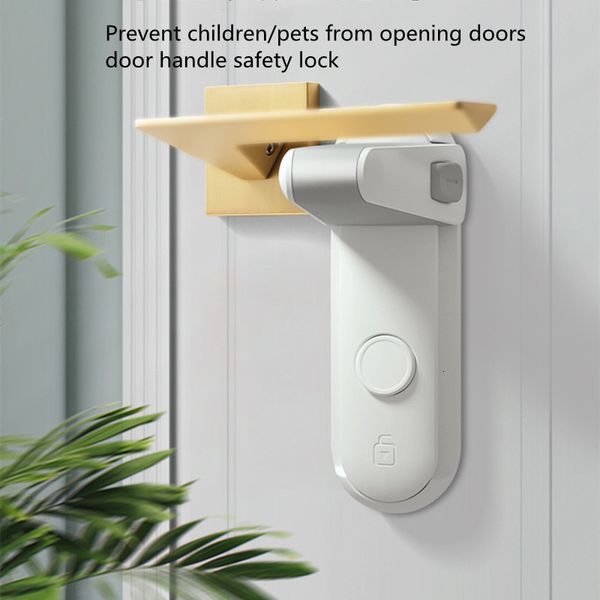 Chiusure per bambini # Maniglia per porta di sicurezza per bambini Proteggi la stanza degli animali domestici Facile da installare e utilizzare Adesivo VHB 230203