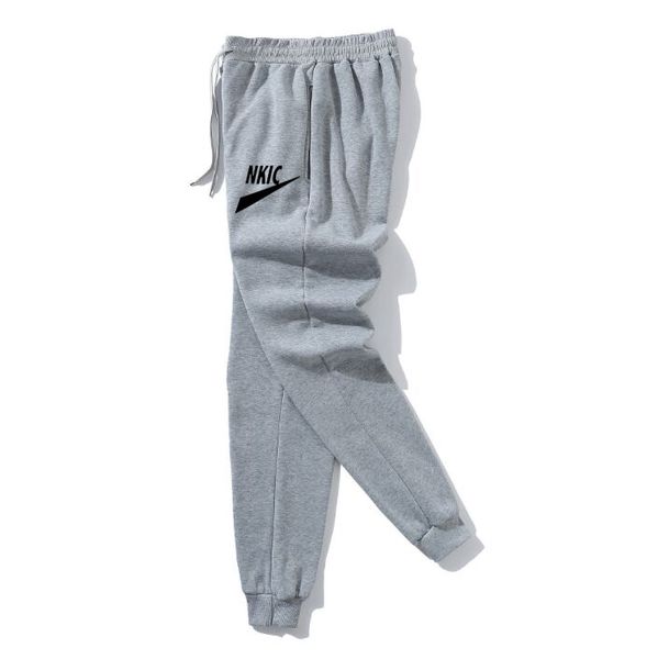 nuovi pantaloni della tuta Taglie forti Pantaloni da jogging da uomo Pantaloni da pista Vita elastica Sport Pantaloni casual Baggy Fitness Abbigliamento da palestra Nero Grigio Stampa LOGO del marchio