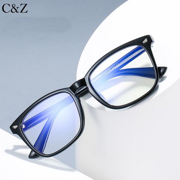 Montature per occhiali da sole CZ Square Anti-blue Light Glasses Frame Computer Eyewear For WomenMen Occhiali da vista alla moda