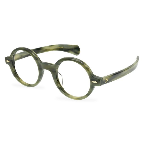 Рамки мужчины Оптические очки круглые очки для очков бренд Ретро женщины зрелищные рамки приобретают мари -маг модные черные черепаховые миопии Очеительники