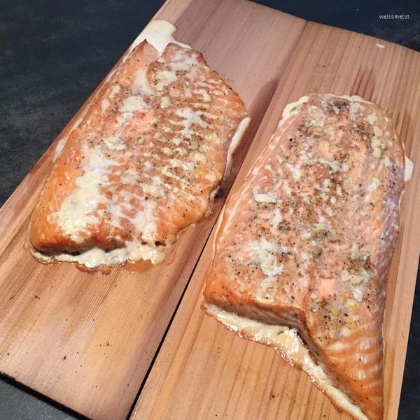 Akşam yemeği setleri sigara içen jeneratör barbekü aksesuarları doğal ahşap barbekü araçları açık kömür gaz tahtası piknik kamp tencere