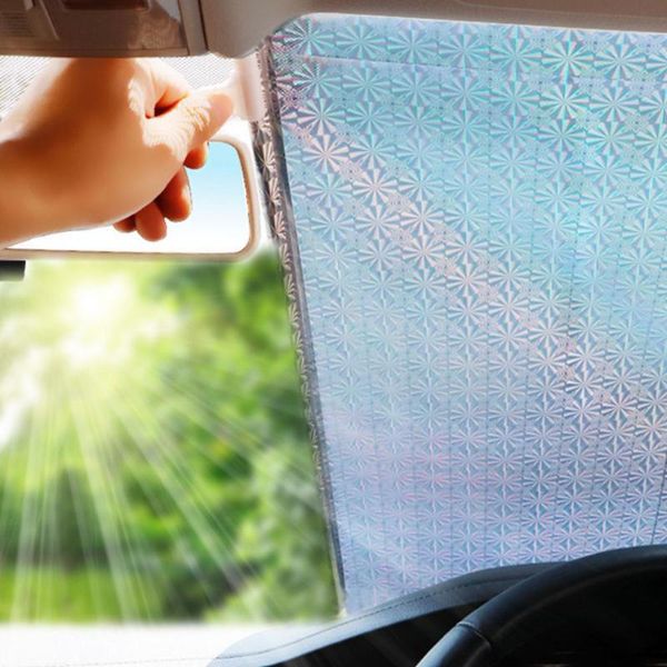 Araba güneşlik ön cam kapağı otomatik ısı yalıtım perdesi pencere güneş gölge ekran UV koruyucu 40 x 60 cm