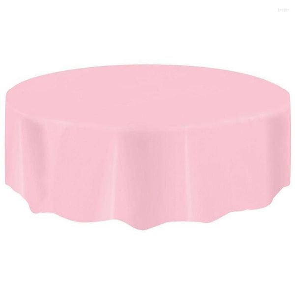 Tabela de mesa Peva PEVA Disponível à prova d'água Capas de toalhas de mesa redondas de festa redonda