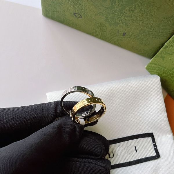 2023 Модное унисекс роскошное кольцо для мужчин женское унисекс призрачные дизайнерские кольца украшения