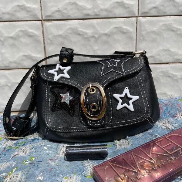 Вечерние сумки Xiuya Vintage Summs для женщин -стрит Trendyol Babes Moto Biker Biker Beark Bag Сумма Осень 2023 Случайная звезда Женщина