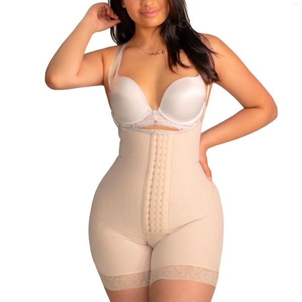 Intimo modellante da donna Body da donna Skimtummy Shaper BuLifter Plus Size Busto aperto Cinture postpartum Gancio e occhiello regolabili