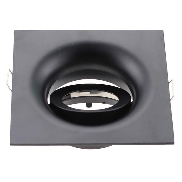 Downlights Lediary Spot LED Fitting Gu10 Gu5.3 Siyah/Beyaz Kare Çerçeve Gömülü Değiştirilebilir Tavan Lambası