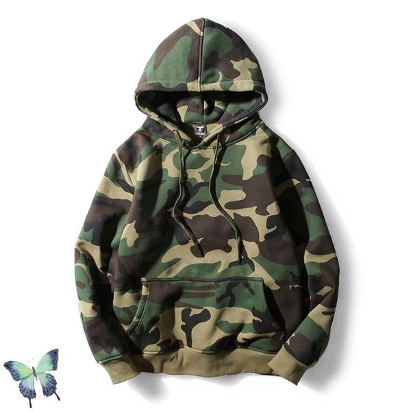 Moletom moletons masculinos camuflam camiseta de moletom homem Mulheres moda exército verde lã quente lã rápida capuz de capuz de capuz