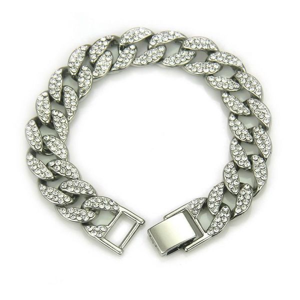 Hip-Hop-Diamant Tennis glitzerndes kubanisches Halskettenarmband Herrenarmband Zirkon-mikroummantelte Halsketten Armbänder für Männer und Frauen Iced Out-Schmuck