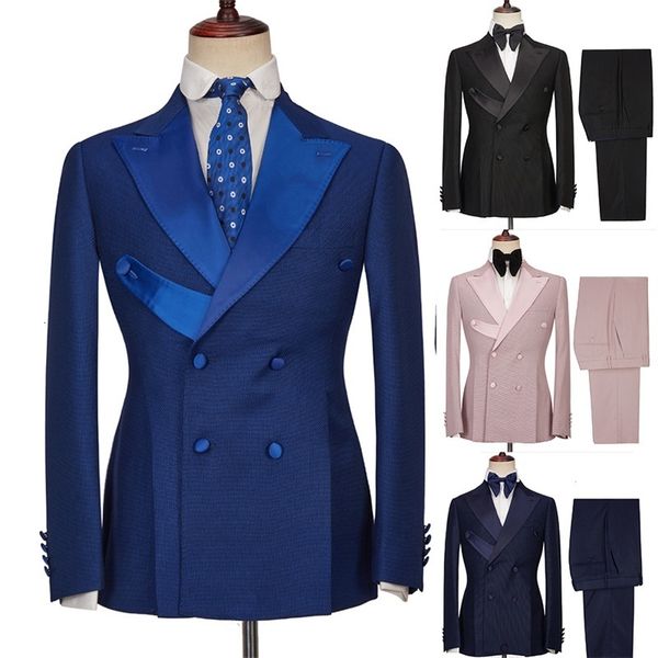 Ternos masculinos Blazers Designer Men se encaixa no casamento formal de festas de festas Tuexdos fantasia Homme Custom Made Macho Roupas de alta qualidade Blazer Pant 230206