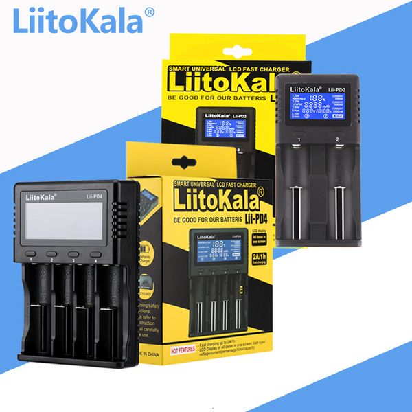 Handy-Ladegeräte LiitoKala Lii-PD4 Lii-M4 Lii-600 Lii-500 Lii-S8 Lii-PD2 18650 Ladegerät 18350 26650 10440 14500 16340 NiMH-Akku-Smart-Ladegerät 230206