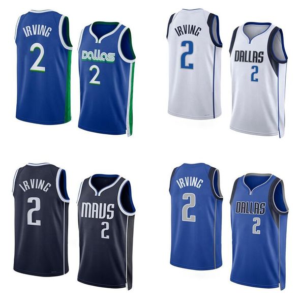 Camisa de basquete Kyrie Irving 2022-23 temporada qualquer estilo cidade versões homens mulheres camisa juvenil