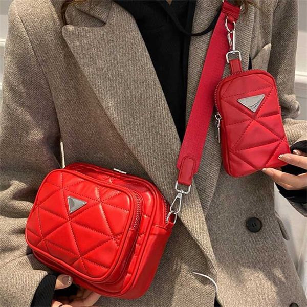 2023 Sacos Solicita￧￣o de folga Novo lazer moda crossbody Um ombro ombro casual flap textura lingge saco feminino zero carteira