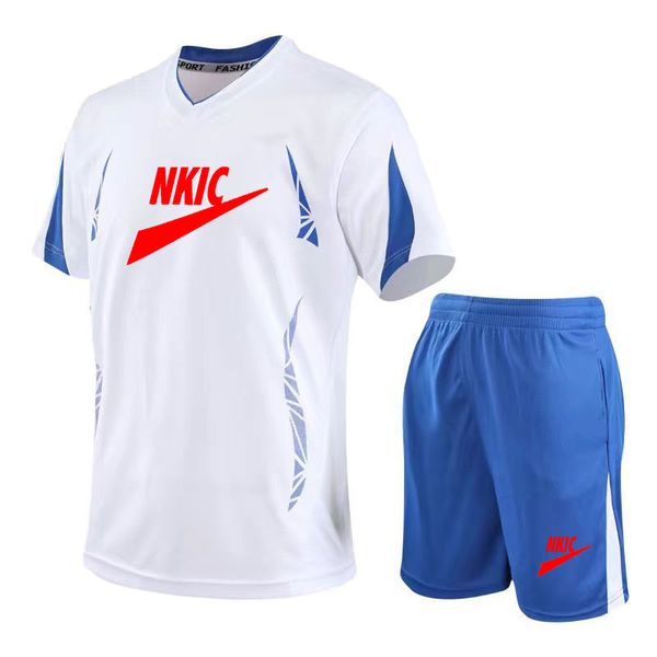Summer Men Racksuits Defina tend￪ncia Casual Duas picadas de manga curta shorts shorts de traje de traje esportivo de traje masculino Tops masculinos