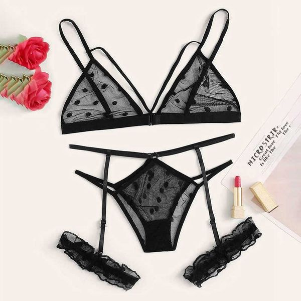 Sexy Women Women Plus Tamanho BRA Costumes eróticos quentes de renda Lace Roupa contínua Garotas de calcinha Polca Lingte Lingerie S Y2302