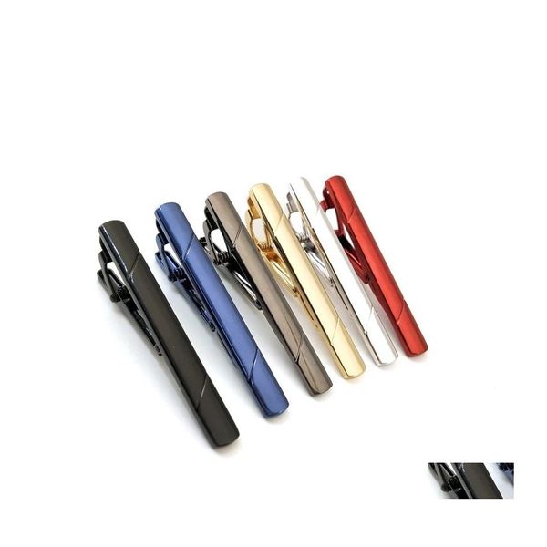 Tie Clips Colors Простые пустые модные медные рубашки деловые костюмы для галстуков застежки для шейки.