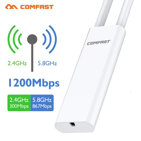 Roteadores 640mW de alta potência 1200Mbps Gigabit Wi-Fi APREPEATERROUTER PODERIAL 2.4 5G ANTENAS POE WIFI RANDE DOMPLIPER 230206