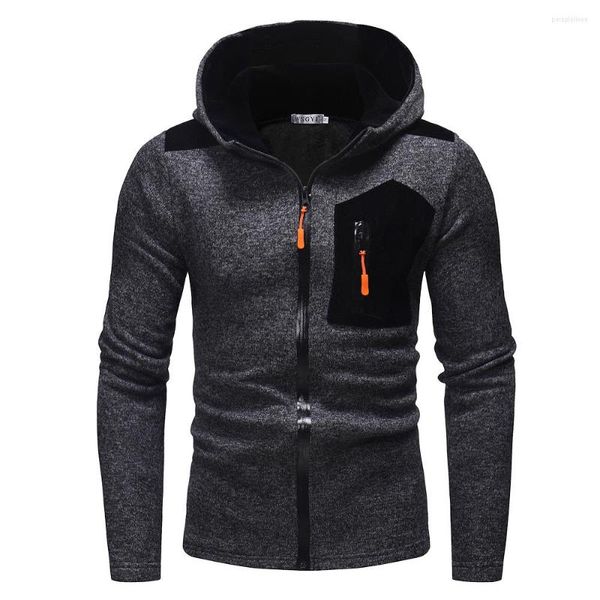 MARCO MENINO MACHA Brand 2023 Hoodie Zipper Splicing Cardigan Men FashionSuit Male Sweatshirt Mel