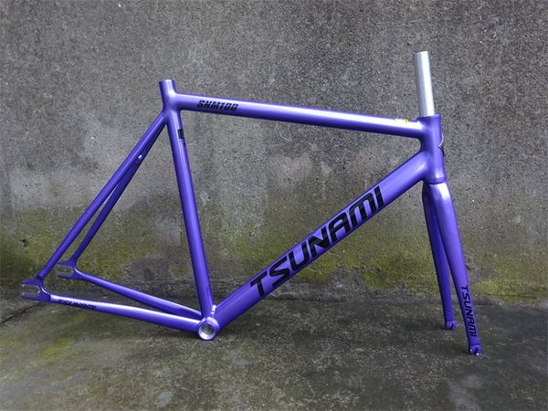 Raccordi per camion per auto Tsunami SNM100 FORMAZIONE FORMAZIONE STRADA SNM100 700C Frame di alluminio e forcella da 49 cm 52 cm 55 cm 58 cm Bicycle a velocità singola di alta qualità 230206