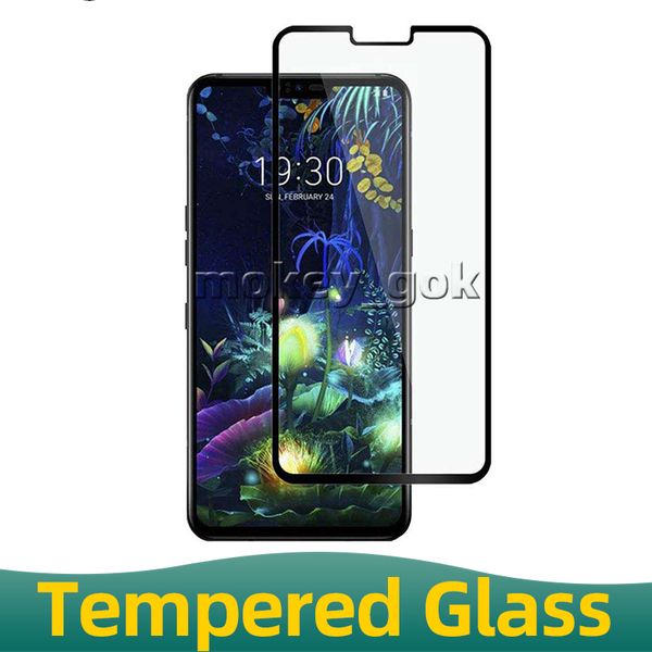 Para LG G8 Protetor de tela de tampa de vidro temperado Thinq, guarda de tela completa para LG V50 V40 V30 G7 G9