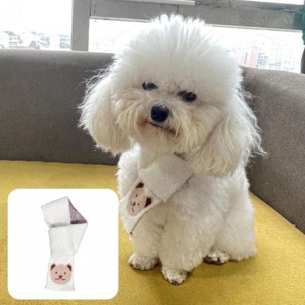 Vestuário para cães de vestuário de cachorro elegante gato casual pescoço de pescoço cães cachorro cachecol suave à pele decorativo