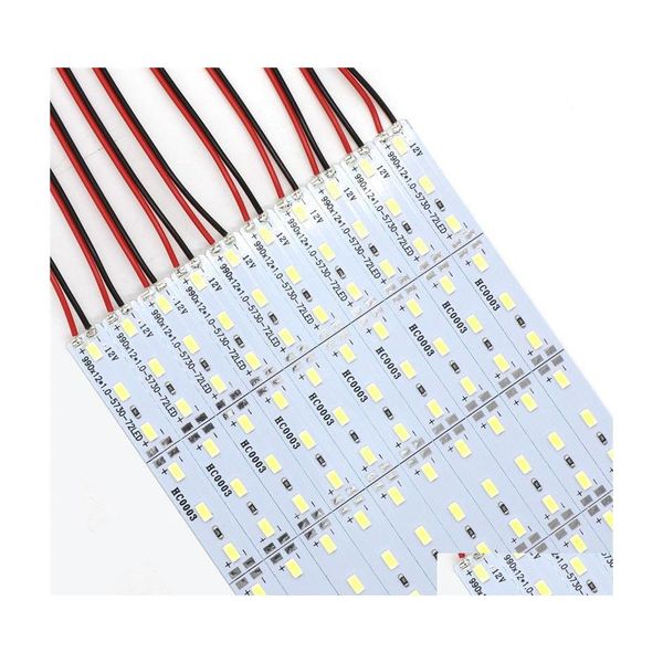 LED Şeritler 5630 SMD 72 100cm Gece Pazarı Mücevher Sözleşmesi Vitrin Alüminyum Sac Lambası Damla Teslimat Aydınlatma HOLIDA DHV9G