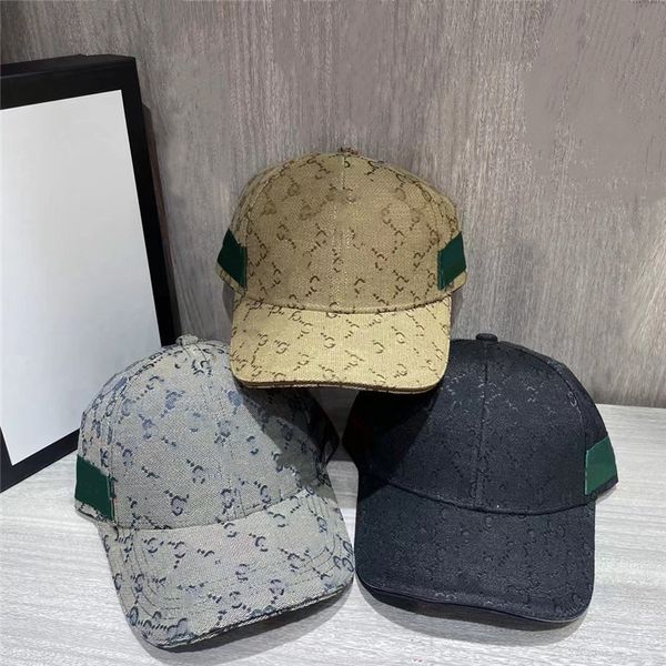 New Gmodel Classic Letters Ball Cap tela con cappelli da baseball da uomo con cappello da design box da donna di lusso da snapbacks regolabili cappelli