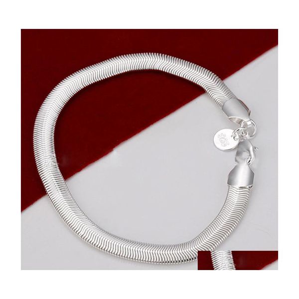 Braccialetti con ciondoli Bracciale con ciondoli a scatto per donna Braccialetto 925 Ale Infinity Snake Sterling Sier Yzedibleshop Drop Delivery Jewelry Dhusa