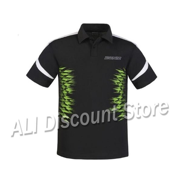 Magliette da esterno DONIC TENNIS DA TAVOLO Maglie 100% cotone T-shirt sportiva con racchetta traspirante camicia a maniche corte ad asciugatura rapida 230204