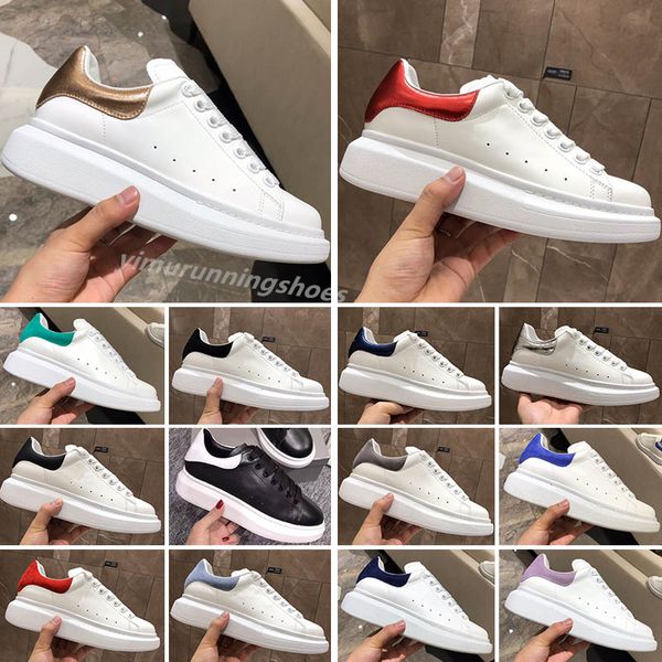 Designer mulher sapato couro lace up plataforma oversized sneake branco preto homens mulheres luxo veludo camurça casual chaussures de 35-45 y6