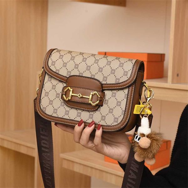 2023 Borse Outlet Saldi online Nuova moda da donna Stampa Small Square Borsa a tracolla monospalla versatile di alta qualità