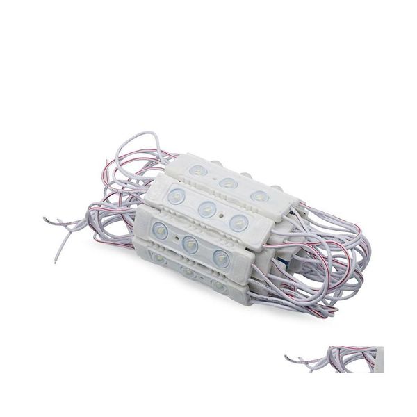 LED-Module AC 220V 110V Hochspannung Smd3030 3 LEDs Injektionsmodus Lichtzeichenlampe mit runder Linse 1,5W 150LM Drop-Lieferleuchten Dhqnb