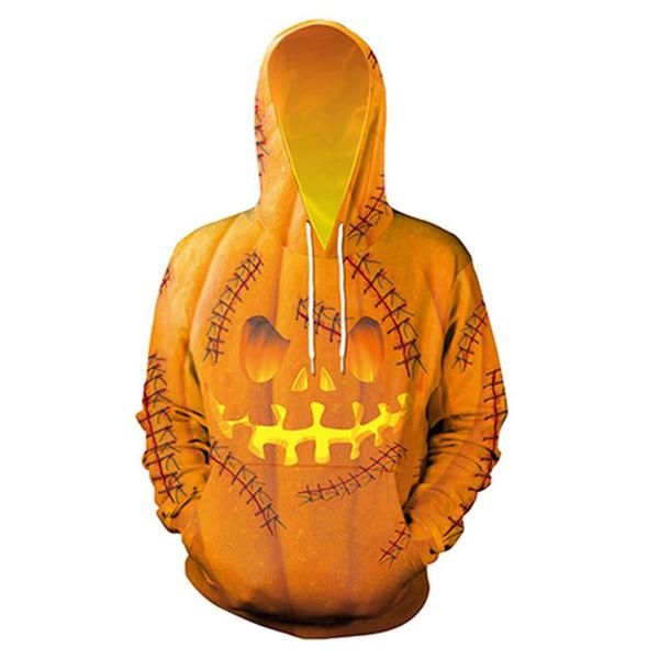 Moletons Masculinos Halloween Moletom Com Capuz Abóbora King Skull Print Scary Sweatshirts Streetwear Engraçado Esqueleto Com Capuz Masculino Feminino Com Capuz Casual Pulôver