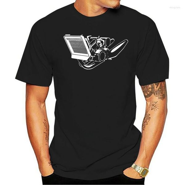 T-shirt da uomo 2023 - Hip-Hop Simple Splicing Tee Tops Rz350 Lc Tz250 Motore a due tempi Ispirato al motociclo