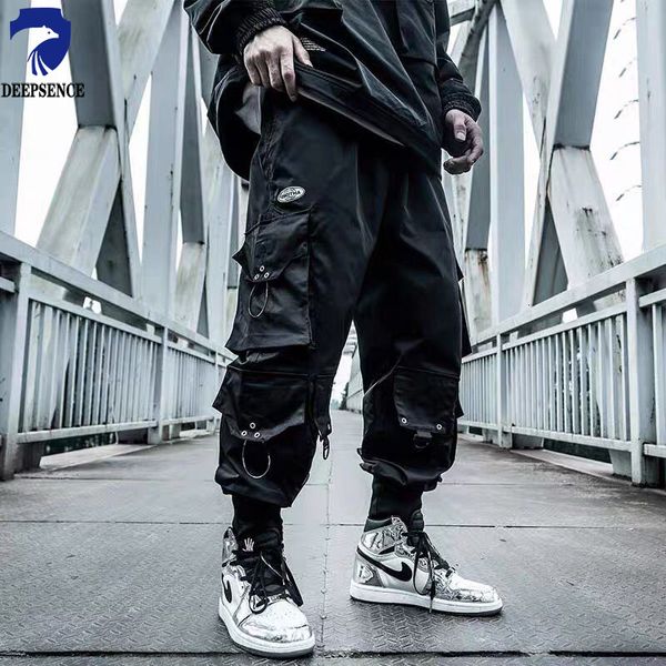 Männer Hosen 2023 Frühling und Herbst Overalls Marke Lose Hip hop Casual Trend Ins Fallschirmjäger Schuhe Joker Männer 230207