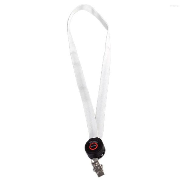 Decorazioni natalizie LED Light Up Neck Strap Carta dipendente Corda appesa ID Nome Porta badge Cordino Pizzo