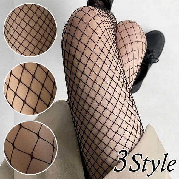 Socken Strumpfwaren Heiße Frauen Sexy Netzstrümpfe Lolita JK Fischnetz Body Stocking Mesh Nylon Strumpfhosen Dessous Dame Hohe Taille Strumpfhosen Leggings Y2302