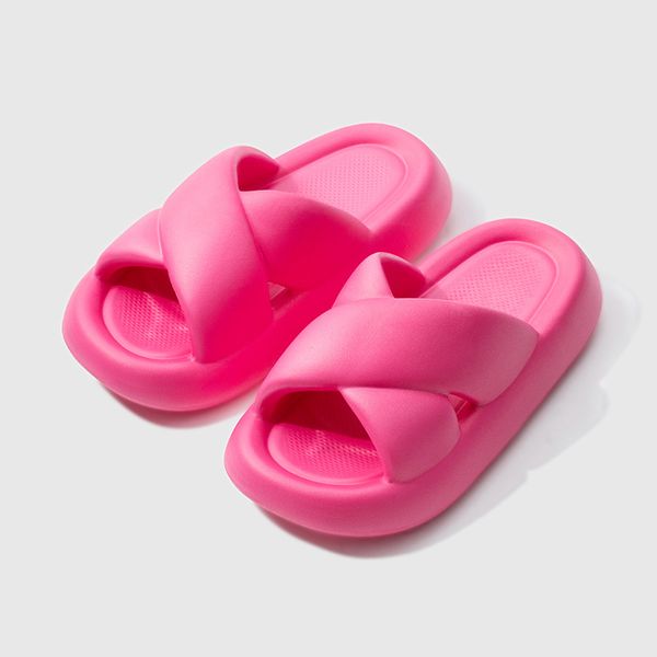 2024 2023 Sandali da donna Slide incrociati per donne signore ragazze pannelli in gomma Schede estate Flip Flops rossa Slippista nera Casa da esterno