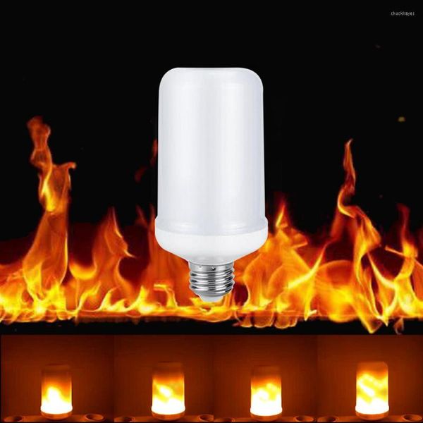 E27/E26 Fiamma Lampadina Fuoco Lampada Sfarfallio Luce LED Effetto Dinamico Creativo Atmosfera Decorativa Casa