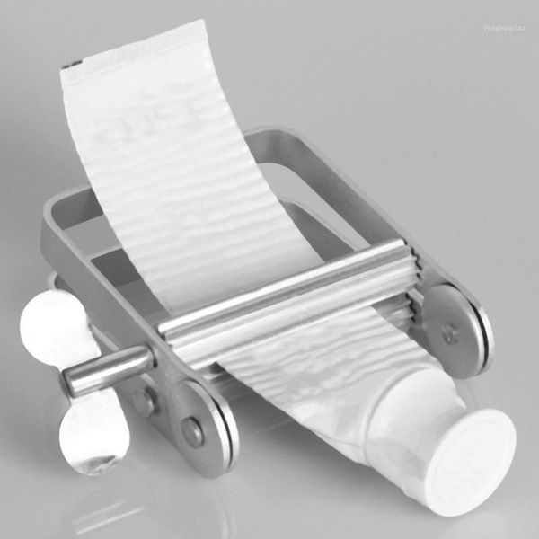 Set di accessori per il bagno 2023 Dispenser manuale di dentifricio in alluminio Tubetto di dentifricio Spremiagrumi Accessori per il bagno Tubi Strumenti di rotolamento1