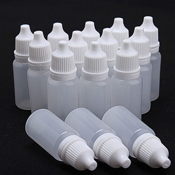5ml/10ml/15ml/20ml boş plastik sıkılabilir damlalık şişeleri göz sıvı damlası doldurulabilir şişeler
