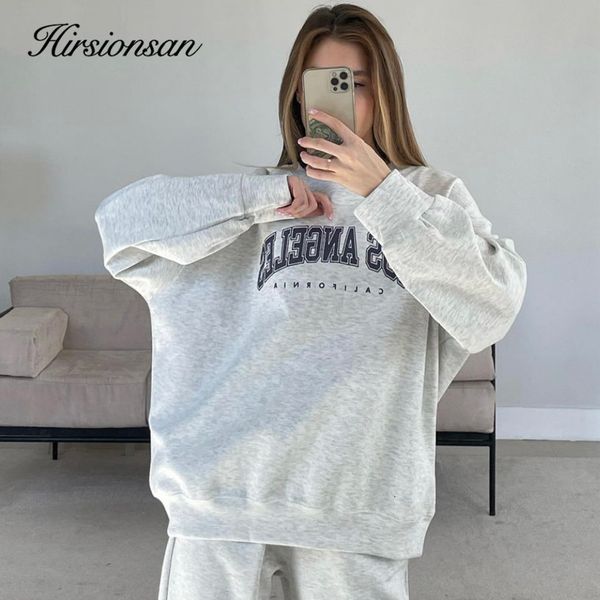 Felpe con cappuccio da uomo Felpe Hirsionsan Felpa con stampa di alta qualità Donna Lettera Grafica Manica lunga da donna Streetwear Pullover Vestiti caldi per ragazze 230206