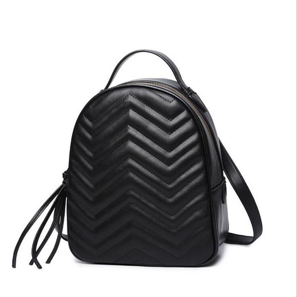 Discount Fashion Top Rackpack Classic G Женский рюкзак Pu Leather Designer School Bag257L