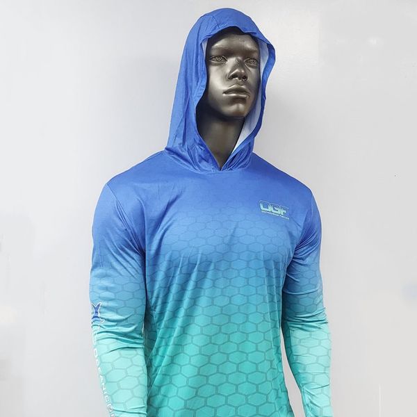 Giacche da esterno Felpe con cappuccio Oceanic Felpa con cappuccio da pesca da uomo Manica lunga Resistente ai raggi UV Tuta da pesca da corsa Squadra traspirante Camicia da pesca personalizzata Ropa Hombre 230206