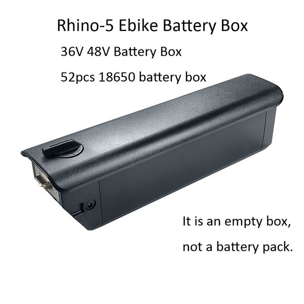 Rhino-5 Intube Bateed Box 36V 48 В пустая батарея с 52,